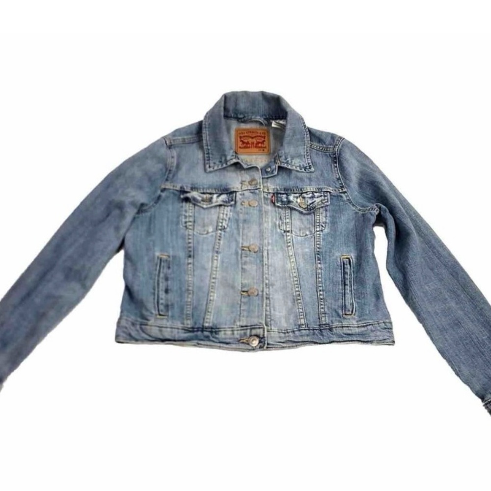 Levi's Denim Trucker Jacket Red Tab Vintage Blue Women's Size Medium Sri Lanka